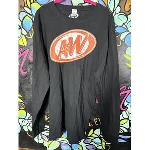 A&W Root Beer LS Shirt, Black, Large